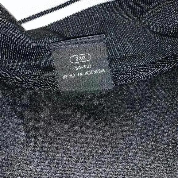 Men's Starter Track  Sweater  Black White Athletic Size 2XG Full Zip - Picture 9 of 11